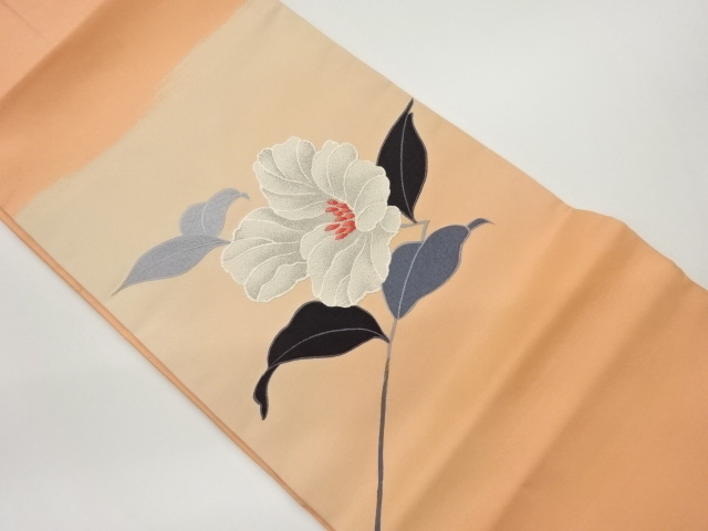 草花模様刺繍名古屋帯